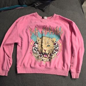 H&M Pink Graphic Sweatshirt